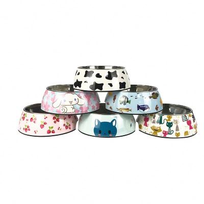 China Sustainable Food Feeder Pet Bowl Non Spill Resistant Stainless Steel Pet Bowls for sale