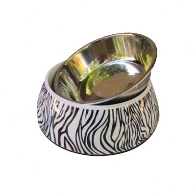 China High Quality And Durable Multicolor Pet Food Bowl Sustainable Dual Use Stainless Steel Pet Bowl Convenient Dish for sale