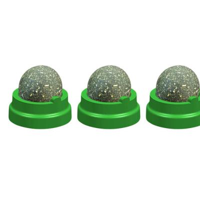 China Cats The Latest Popular Pet Products Rotating Cat Ball Mint Tooth Pet Cat Cleaning MINT for sale