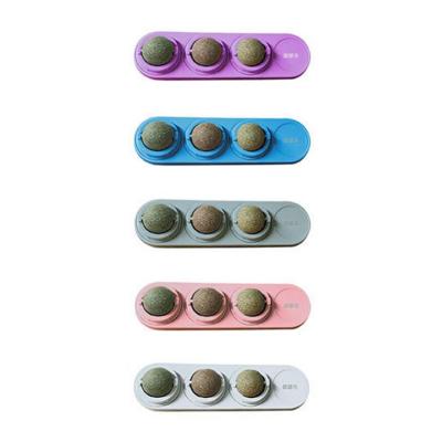 China Undamaged Individual HI BALL Cat Spinning Cats Pet Cat Ball Tooth Molar Cleaning Can Replace Pet Cat Mint for sale