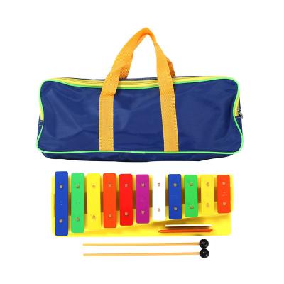 China Factory direct manufacture colorful 11-Key set of music sounds glockenspiel percussion musical instruments for baby for sale