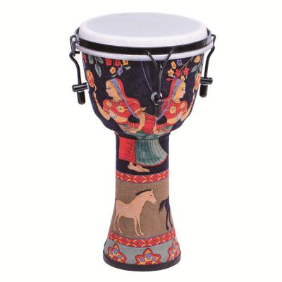 China Wholesale 2019 New Handmade Sheepskin Percussion Drum African Djembe Music Drums Factory for sale