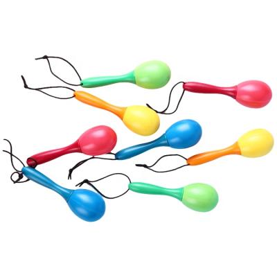 China Plastic Product Easy To Sell Mini Colorful Plastic Toy Percussion Instruments Mexico Music Maracas for sale