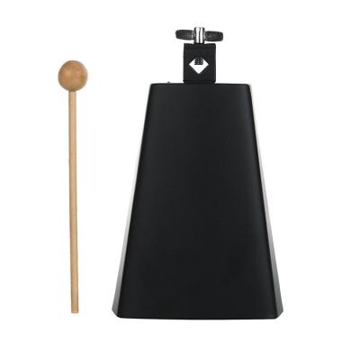 China Wholesale durable and high quality black cowbell with handle for sale