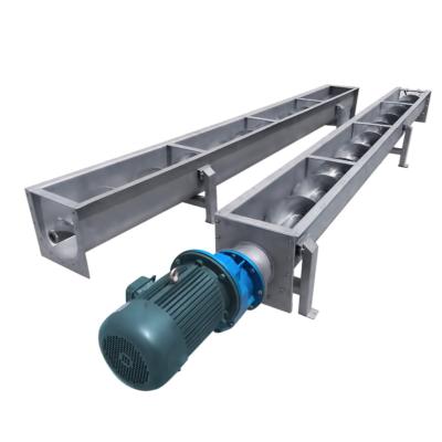 China U Trough SUS304 Industrial Screw Conveyor for Crushed Grain Sludge Conveying for sale