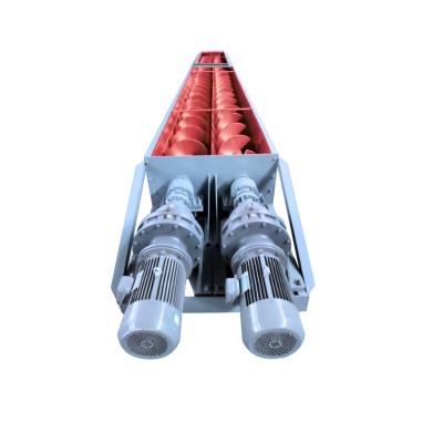 China Carbon Steel U Shaped Sludge Screw Conveyor With Shaft for sale