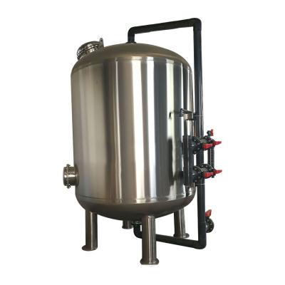 China Multimedia SS304 Water Treatment Filter Tank for Quartz Sand Activated Carbon Resin for sale