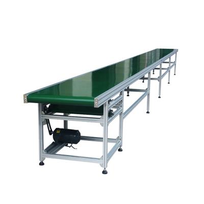 China Industrial Horizontal PVC Belt Conveyor Automatic Aluminum Profile Conveyor Belt for sale