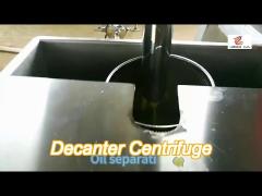efficient stainless steel high speed decanter centrifuge for oil seperate