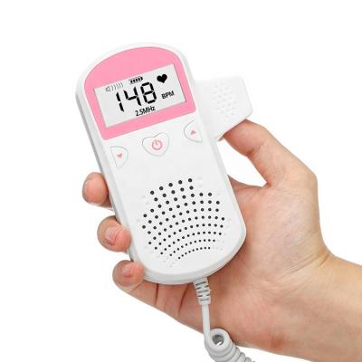 China Baby Use Ultrasound Doppler Heartbeat Detector Home Fetal Healthy Prenatal Monitor LED Digital Pocket Fetal Doppler Stethoscope for sale