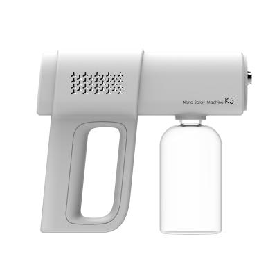 China Moisturizer Nano Spray Machine K5 Rechargeable Cordless Handheld Spray Gun Blu Ray Nano Vapor Gun Electric Nano Disinfection Spray Gun for sale