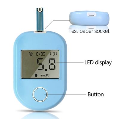 China Smart Diagnosis Code Quick Survey Sugar Monitor Blood Glucose Meter Free Diabetic Band Easy To Use for sale