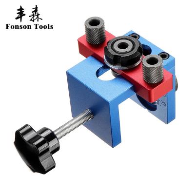 China Accurate Woodworking Scale Drilling Locator Guide Wood Drilling Locator Locating Drill for sale