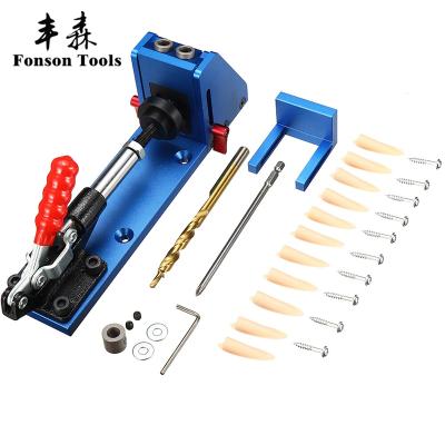 China Pocket Hole Jig System Woodworking Pocket Jig Pocket Punch Hole for sale