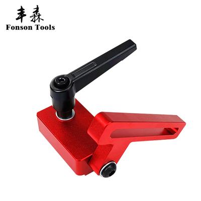 China 30 Type Convenient Woodworking Chute T-Slot Track Stop Limiter Miter Track Stop For Workbench Router Table for sale