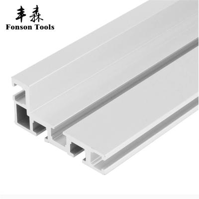 China Woodworking Accessories 400-1200mm Profile Fence Miter Fence Stopper T-tracks And Auxiliary Aluminum Sliding Brackets Bevel Gauge Fence Connector For Woodworking for sale