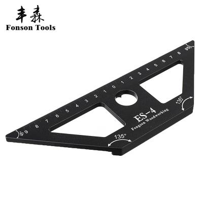 China Accurate Square Ruler Carpentry Angle Aluminum Alloy Scale Measuring Tools Easy to Use and Accurate Measurement for sale