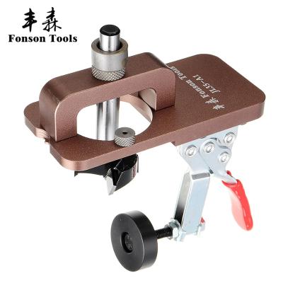 China Cabinet Door Hinge Insert 35mm Hinge Hole Puncher Jig Woodworking Drilling Hole Guide Tool Kit with Flange for Cabinet Door Hinges Inset Cabinet for sale