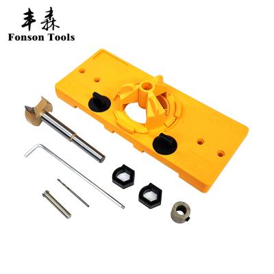 China Ladder Hole Puncher Guide Hidden Hinge Drilling Jig Hole Marker Precise Drilling Jig Diy Tool Cabinets Door Opener Marker for sale