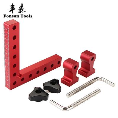 China Aluminum Alloy 90 Fegree Adjustable Precision Setting Squares To Block Woodworking Right Angle Ruler Clamping Measuring Tools for sale