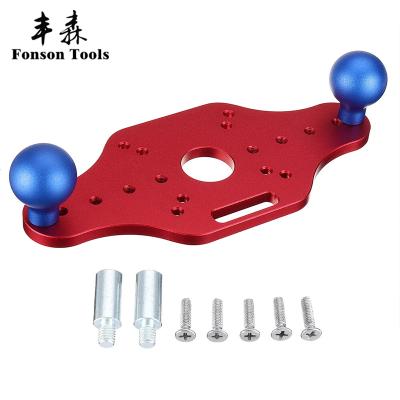 China Aluminum Alloy Convenient Trimming Machine Flip Panel Woodworking Router Table Insert Plate for sale