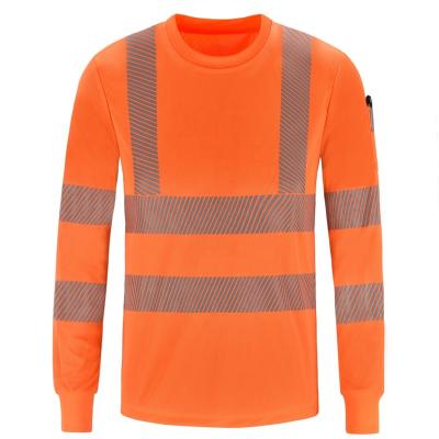 China AYKRM High Visibility T-shirts Summer Security T-shirts Construction Work Safety Reflective Breathable Reflective Vest Customized Logo for sale