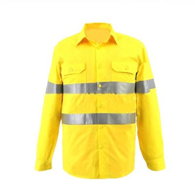 China Road safety. Wholesale Price Workplace Safety Work Gear High Strength Construction Clothing Men's Work Shirt for sale