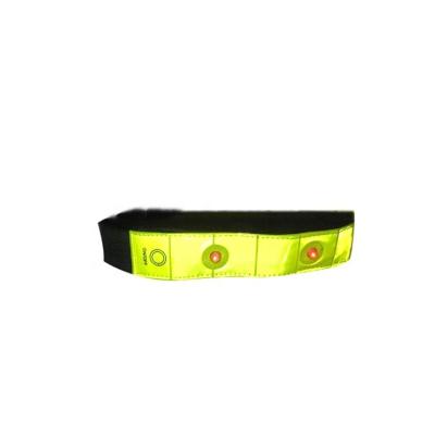 China Traffic Safety Workplace Safety Reflective Sports Armband With LED Strip CE EN13356 RohS Belt for sale