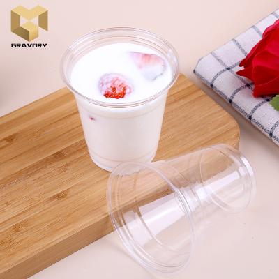 China Brand New 10oz Style Plastic Cups Plastic Coffee Cup Transparent Plastic Drinks Cups for sale