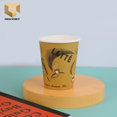 China Single Wall Paper Cups Disposable Green Healthy Winter Treasure Paper Cups On Sale for sale