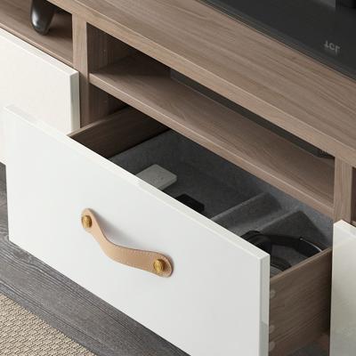 China Modern And Simple Modern Real Cowhide Handle Door Drawer Sideboard Furniture Soft Leather Handle And Handle Furniture for sale