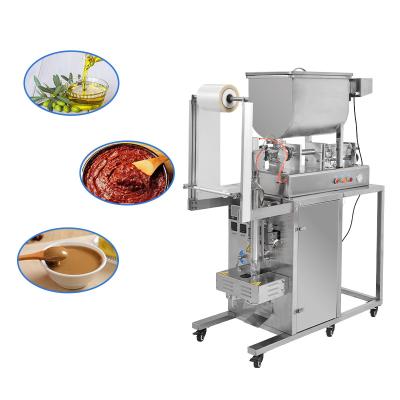 China Food Liquid Filling Machine Back Seal Tomato Sauce Paste Small Liquid Filling Machine for sale