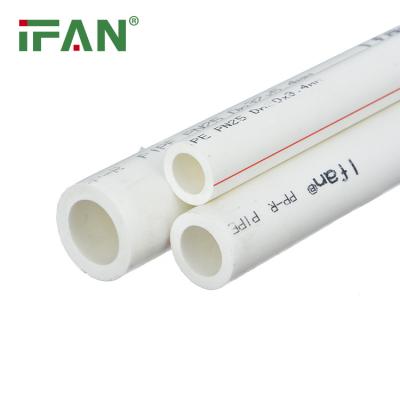 China IFAN Manufacture Hot Selling White Cold Water Pipe PPR Tube 20mm 25mm 32mm Pure PPR Pipe for sale