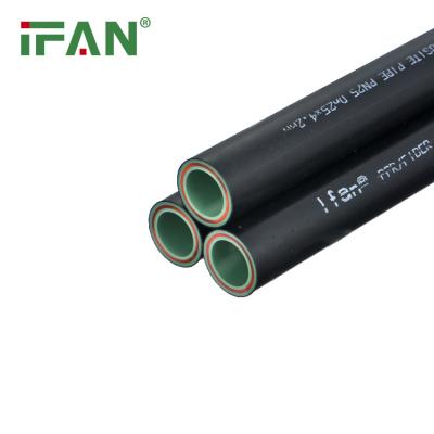 China IFAN Customized Cold Hot Water Pipe High Pressure Plastic Tube Black Composite Fiberglass PPR Pipe for sale