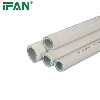 China IFAN Manufacture Gray Fiberglass Composite PPR Pipe PN20 Outdoor Water Pipe Plastic Tube for sale