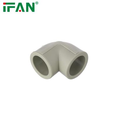 China IFAN Pn 25 Grey Color Plastic PPR Fitting Elbow for Cold and Hot Water System for sale