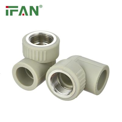 China PPR Fittings for hot water Supply PPR grey color Female Elbow for sale