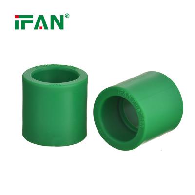 China IFAN Plus High Quality PN25 Green Socket PPR Pipe Fitting Water Pipe Connector 20-110mm PPR Fitting zu verkaufen