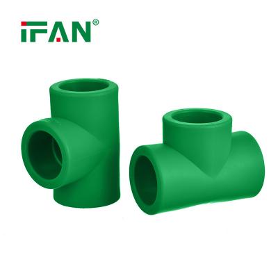 China PN25 Green Elbow Water Pipe Equal Tee PPR Water Pipe Connector PPR Pipe Fitting zu verkaufen