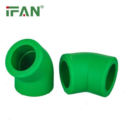 China Customized Elbow Water Pipe 45 Degree PPR Adapter PN25 PPR Pipe Fitting zu verkaufen