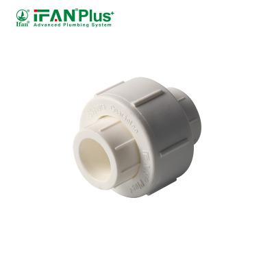 China IFAN Plus Customized White Union PPR Fitting PN25 PPR Pipe Adapter Full Size Pipe Fitting For Water Supply for sale