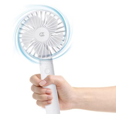 China Hand Fan - Portable Fan - Mini Fan Rechargeable - Small Portable Fan With USB Wireless Desktop Fan - White/White for sale