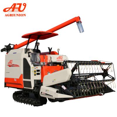 China Agriculture 4LZ-4.0 AGRIUNION Brand Rice Wheat Combine Harvester for sale