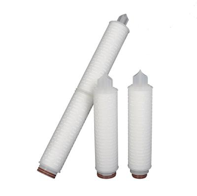 China Lance Detectable 20 Inch Pleated Water Filter Cartridges For Food And Beverage Industry for sale