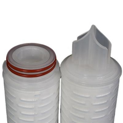 China High Lance OEM Capacity 5 10 20 30 40 Inch PE Membrane Pleated Filter For Liquid Filtration for sale