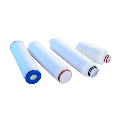 China food & Beverage Factory Guaranteed Best Quality PP Pleated Water Filter Cartridges For Food for sale