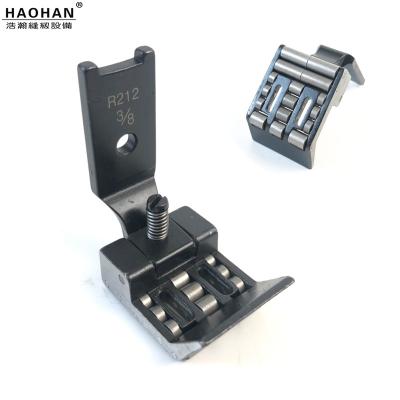 China Factory Double Needle Flat Car Leather Denim Roller Thick Material Wheel Presser Foot R212 for sale