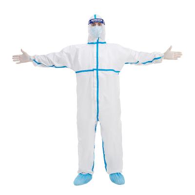 China Laboratory / Chemistry Industry /Cleanroom Safety Clothing PP Wholesale Working High Quality PE Coverall for sale