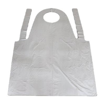 China Factory disposable cheap price custom blue apron waterproof without sleeves pe apron for sale