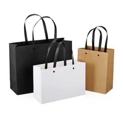 China Recyclable Cardboard Paper Bag Custom Printed Logo Shopping Paper Bags Luxury Clothing Packaging Bag for sale